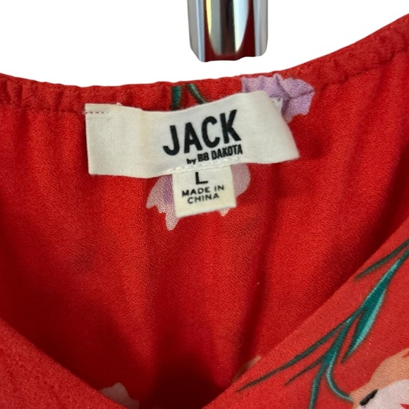 Jack Wills JACK by BB Dakota Siesta Time Floral Tank Top in Fiesta Red Large - Picture 7 of 11